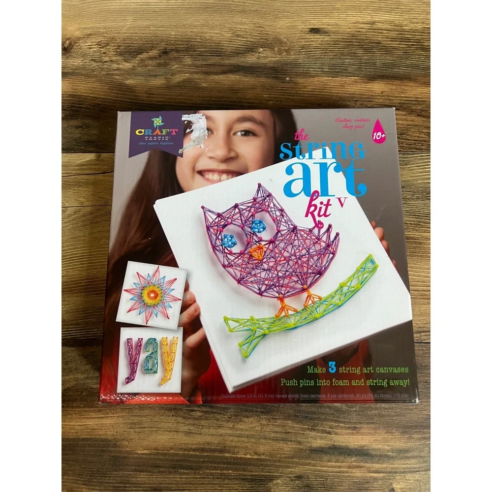 Ann Williams Craft-tastic String Art Kit DIY Owl Starburst Yay CT1797 Ages 10+